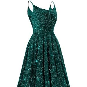Green Sequin Dress